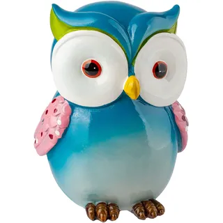 alles-meine.de GmbH XL große - Spardose - Motivwahl - lustige Eule - 12 cm - mit Verschluß - stabile Sparbüchse - aus Kunstharz/Polystone - Eulen Vögel - für Kinder & Erwachsen..