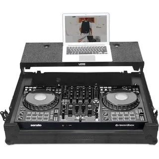 UDG Ultimate Flightcase Pioneer DJ DDJ-FLX10 Plus Laptop, Schwarz