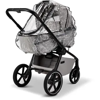 Babywelt Moon Regenschutz für Kinderwagen, durchsichtig Reflektorstreifen, Regenverdeck