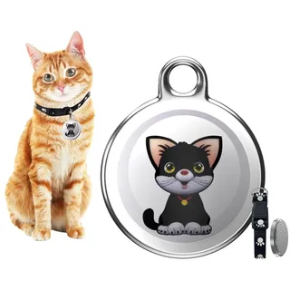 GPS Tracker für Katzen Hunde, Mini GPS Katze Tracker/Hund Tracker, Tractive GPS Katze Tracker, Hund Tracker ohne monatliche Gebühren, Echtzeit-Standortverfolgung, Wasserdicht Katze Tracker GPS