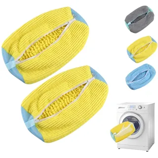 SneakWash-Schuhwaschbeutel für Sneaker,Wäschesack Schuhe,Waschbeutel,Wiederverwendbar & Schonend,Schutz für Schuhe und Waschmaschine,für Sneaker Sportschuhe (≤45 Größe)