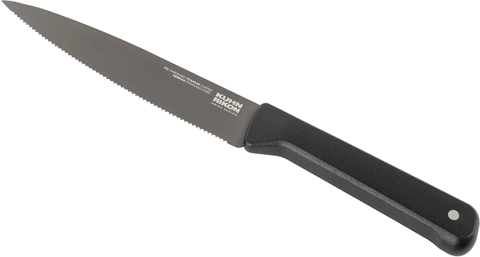 KUHN RIKON Messerserie ICED titan-beschichtet Allzweckmesser 13 cm gezahnt