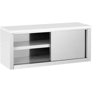 Royal Catering Edelstahl Hängeschrank 1200 x 400 x 500 mm 65 kg Tragkraft pro Fach - Wandhängeschränke Royal Catering