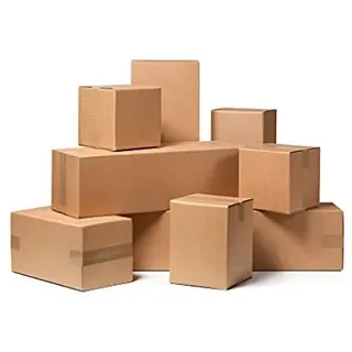 Umzugskartons, 60 x 40 x 40 cm, Verpackungskartons, Umzugskartons aus Wellpappe, leicht, solide und robust, 5er-Set - Made in Italy
