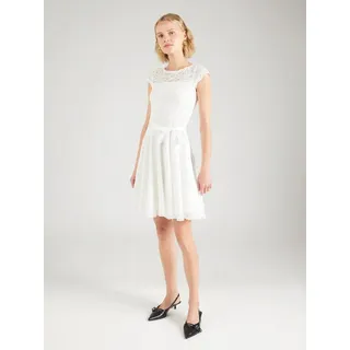 SWING Cocktailkleid (1-tlg) Pailletten weiß 40