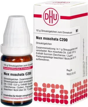 NUX MOSCHATA C 200 Globuli 10 g