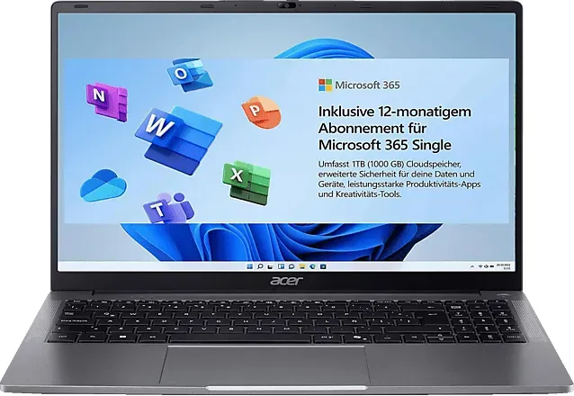 ACER Aspire Lite 15 (AL15-32P-C1TH), Laptop - 15,6 Zoll Intel® Celeron® N4500 4 GB 128 UHD Graphics Windows 11 Home S-Modus