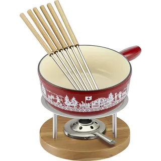 Kuhn Rikon Käsefondue Set, Fondue Set, Rot