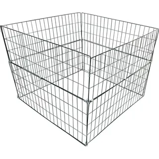 Estexo Metall Komposter Gartenkomposter 90x90x70 cm Drahtkomposter Metallgitter grün