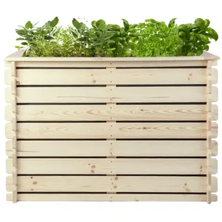 MEGA HOLZ PLANTO Hochbeet 117 x 59 x 77 cm Braun