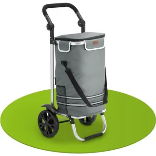 Juskys 3in1 Einkaufstrolley Grau