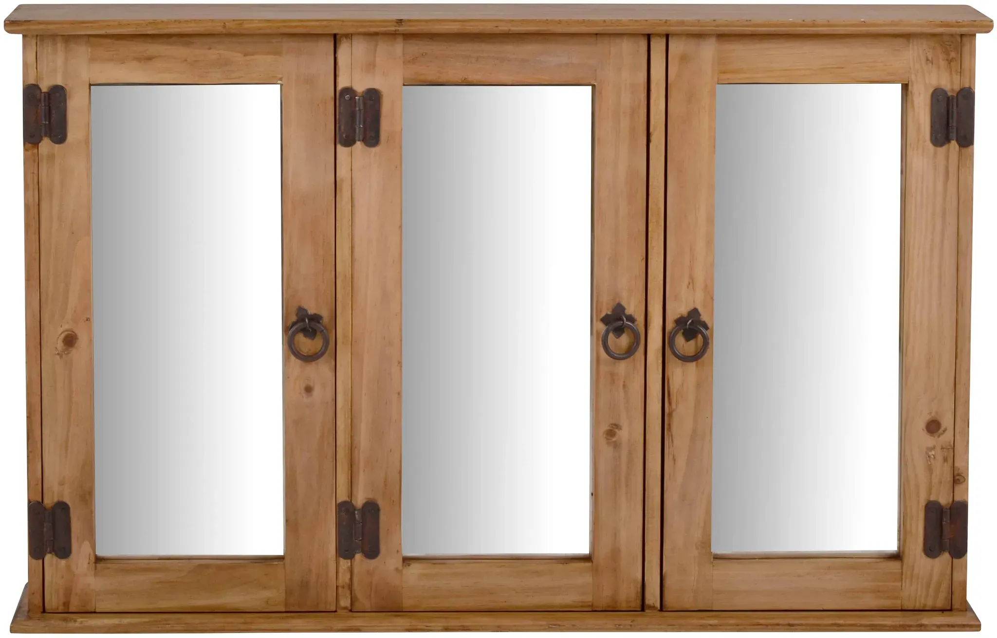 Mexico Spiegelschrank Glas, Massivholz Pinie  Mexiko Möbel Mexikanisch