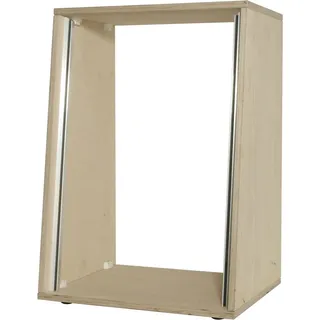 MUSIC STORE Musikinstrumentenständer, (Studiorack 16HE Birke MP Bausatz unlackiert 7° schräg, Studiomöbel, Studio Racks), Studiorack, 16HE Birke MP Bausatz