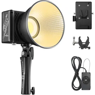 SIRUI C300X II 300W LED Videolicht Tragbare Beleuchtung, 966g Ultra-Leicht, 20000h Lebensdauer, Hochwertiges Videoleuchte mit CRI/TLCI >95, 3 Stromversorgungsoptionen, App-Steuerung, Stille Kühlung
