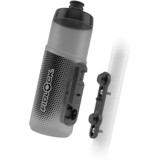 Fidlock Twist Bottle 600 + Bike Base Set 600ml Flasche Flaschenhalter (Größe One Size, schwarz)