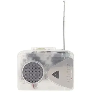 Kassettenspieler, tragbarer Kassettenspieler Akku USB Kassette zu MP3 Konverter mit FM AM Radio, Lautsprecher, Recorder Walkman Kassette für MP3 Format, für Windows (Transparent)