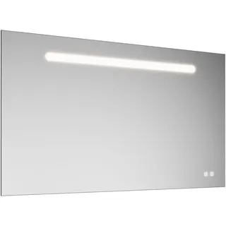 Burgbad Eqio Leuchtspiegel mit LED-Beleuchtung, 1 Sensorschalter, Handyhalter, 1200x30x700mm, SIIX120PN258