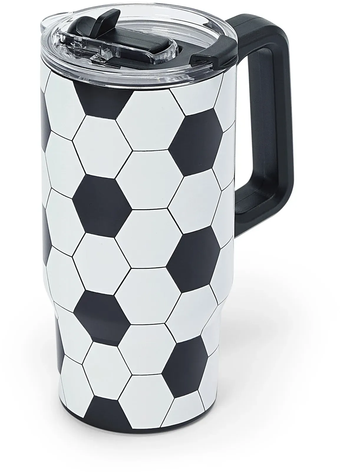 Tchibo - Outdoor-Trinkbecher im Fußball-Look - schwarz