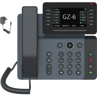 Gequdio IP Telefon GZ-6 mit Netzteil - mit WLAN und Bluetoot, Telefon
