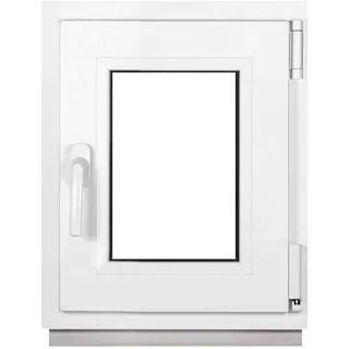 Kellerfenster Fenster Kunststoff - 2 fach 400 x 500 Verglasung - Dreh Kipp - Premium