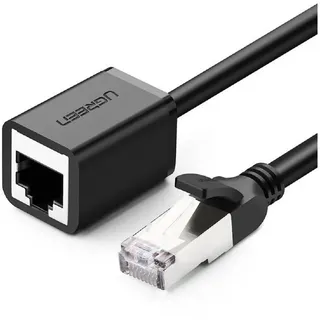 UGREEN Verlängerungskabel für Ethernet Kabel, LAN Kabel, Gigabit Netzwerkkabel und RJ45 Kabel Kompatibel mit Cat5 Cat5e Cat6 Cat7 Cat8, Adapter Kabel für Ethernet, LAN, Netzwerk Verlängerung (2m)