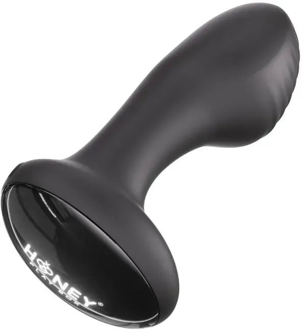 HoneyPlayBox - Frenzy-Drucksensor App-gesteuerter Rotierender Butt Plug Schwarz