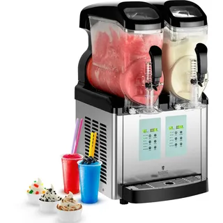 Royal Catering Slush-Maschine - 2 x 6 l - LED - Ice-Cream-Funktion -
