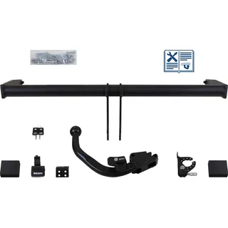 Brink Anhängerkupplung abnehmbar Kugelstange von schräg unten gesteckt - VW POLO V