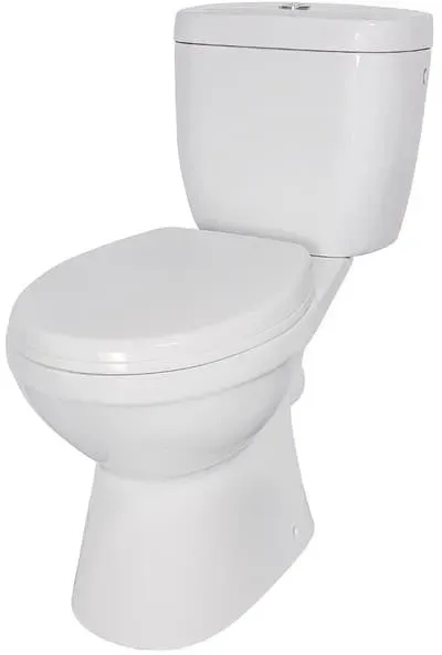 BAliv Stand-WC Kombination mit Spülkasten mit 2-Mengen-Spültechnik inkl. WC-Sitz