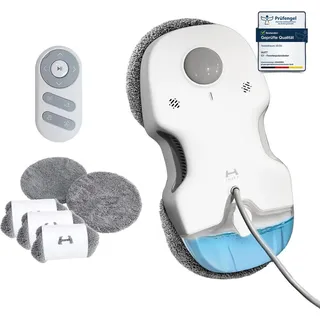 HUTT C7 Fensterputzroboter mit Sprühfunktion (HUTTHINK 5.0 intelligenten Frequenzsteuerung & Routenplanung, 80ml Wasser-/reinigungstank)