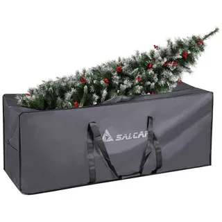salcar Aufbewahrungstasche für Weihnachtsbaum Künstlich − für zerlegbare Bäume bis zu 270 cm, 150 x 50 x 60 cm extra große Aufbewahrungstasche grau