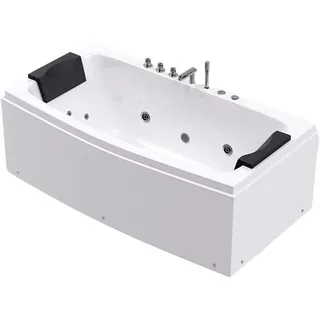 Home Deluxe NOOR Whirlpoolbadewanne 173 x 80 cm (ca. 84 cm)