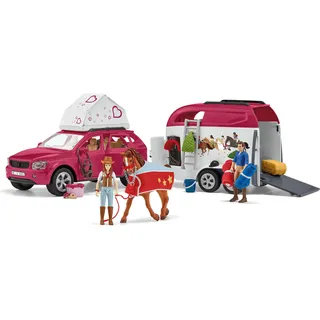 Schleich Horse Club Abenteuer mit Auto und Pferdeanhänger 42535