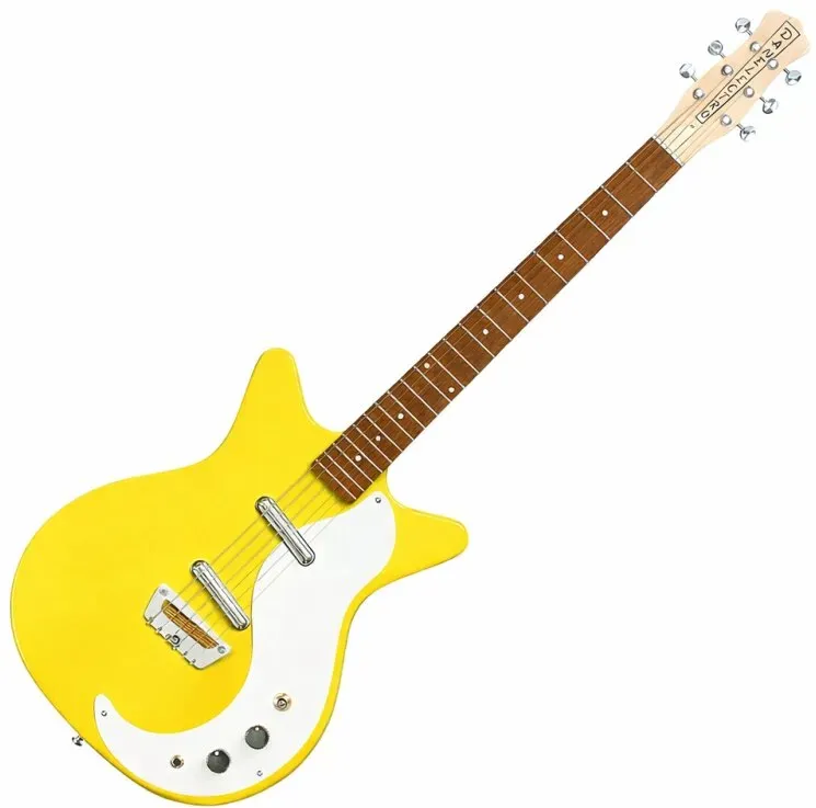 Danelectro Stock 59 Yellow E-Gitarre – Vintage Style mit Lipstick Pickups