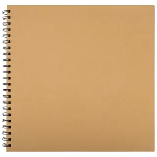 Belle Vous Kraft Scrapbook Fotoalbum zum Selbstgestalten - 80 Seiten Fotobuch zum Einkleben - 30 x 30cm Scrapbook Foto Album - leeres Buch zum selber gestalten