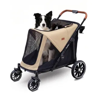 Quolliter Hundewagen bis 50kg für 2 Große Hunde
