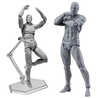Bewegliche Schaufensterpuppe, Actionfigurenkörper, Anpassbare Posen, Zeichnungsmodell Zum Skizzieren, Zeichnen, Malen (Mann)