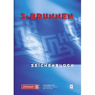 Brunnen 1047433 Zeichenblock (A4, 120 g/m2, 20 Blatt)