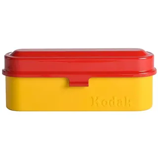 Kodak Film Case Filmkoffer für 5 Rollen à 35 mm Folien–Retro-Stahlkoffer zum Schützen von Filmrollen (Rot)(Folie ist nicht im Lieferumfang enthalten)