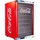 HC 166 Coca Cola Getränkekühlschrank (115 l, 845 mm hoch, Rot)