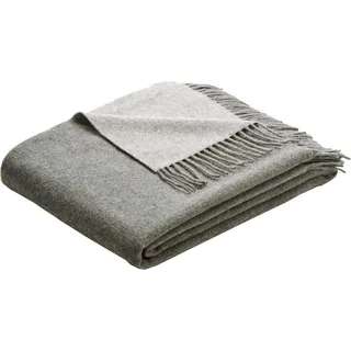 Biederlack Kuscheldecke Cashmere 130 x 170 cm Mischgewebe Grau