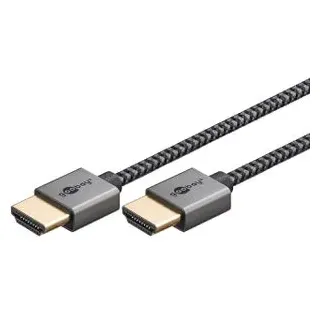goobay HDMI-Kabel Slim 0,5 m Schwarz