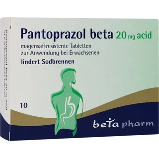 Betapharm Arzneimittel GmbH Pantoprazol beta 20mg acid 10 St.