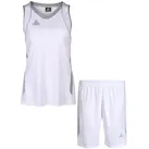 Team Basketballtrikot-Set Damen 20546 weiss/silber S