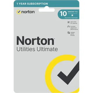 Norton Utilities Ultimate 2024/2025, 10 Geräte - 1 Jahr, Download