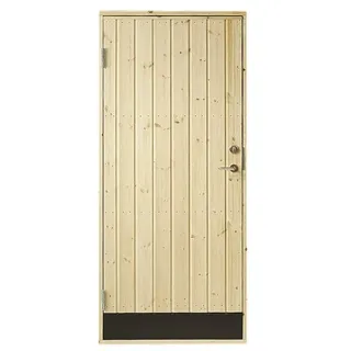 PLUS Nebeneingangstür, Profilverkleidung, inkl. Zarge, links, 886 x 1978 mm