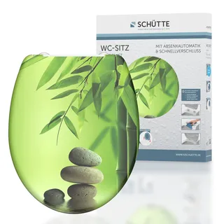 Schütte WC-Sitz Green Garden Duroplast mit Absenkautomatik & Schnellverschluss