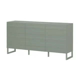 Forte Sideboard FORTE "Bretania", grün (salbei), B:164,6cm H:82,4cm T:41,6cm, Spanplatte, Sideboards