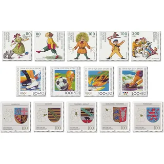 Briefmarken-Jahrgangssatz Deutschland 1994, postfrisch