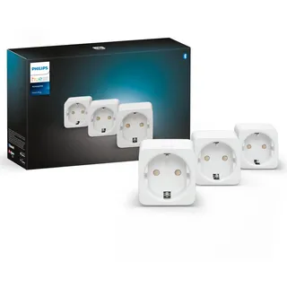 Philips Funksteckdose 3 St. Weiß
